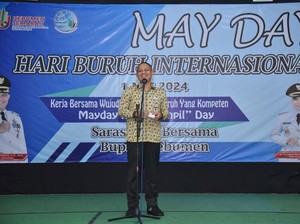 Peringati Hari Buruh, Bupati Kebumen Sebut Angka Pengangguran Turun