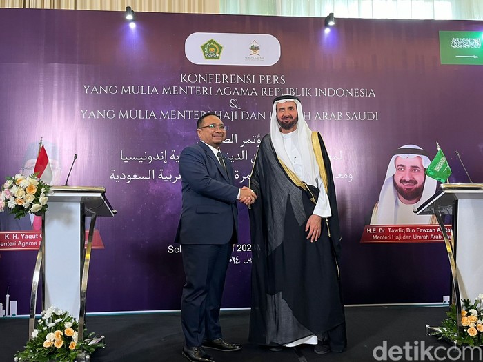 Pertemuan Menag Yaqut dan Menhaj Arab Saudi