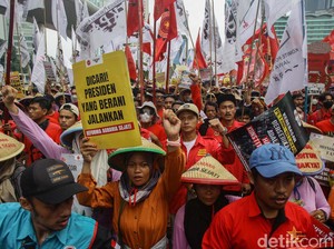Sederet Tuntutan Buruh hingga Dukung Program Prabowo-Gibran