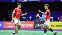 Pasangan Fikri/Maulana menang dalam tiga gim 24-22, 22-24, 21-19 dan sementara tim Indonesia imbang atas India dengan skor 1-1.