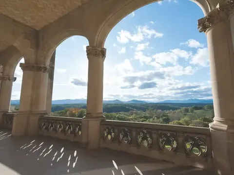 Pemandangan dari Biltmore Estate, Pegunungan Blue Ridge.