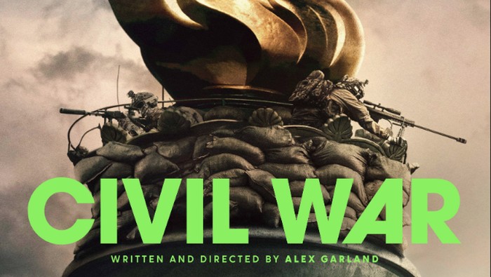 Cuplikan adegan dalam film Civil War (2024).