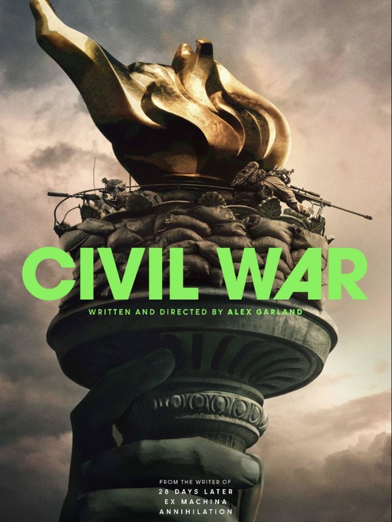 Cuplikan adegan dalam film Civil War (2024).