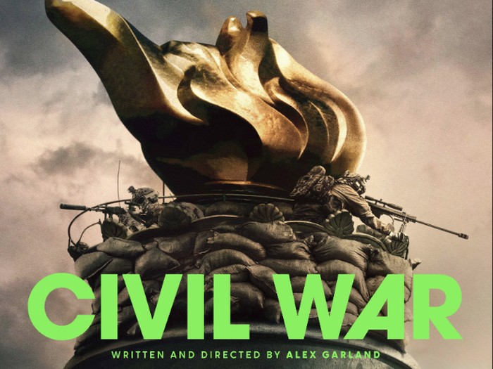 Cuplikan adegan dalam film Civil War (2024).