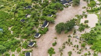 Wisatawan dievakuasi melalui udara dari cagar alam nasional Maasai Mara di Kenya pada hari Rabu setelah lebih dari selusin hotel, penginapan dan kamp kebanjiran ketika hujan lebat melanda negara itu.  