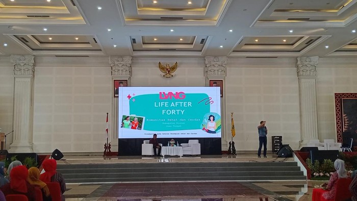 Gelaran seminar kesehatan pra menopause di Grha Bung Karno, Kamis (2/5/2024).