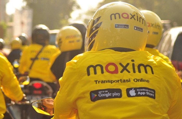 Ilustrasi driver ojol Maxim. Foto diunggah Kamis (2/5/2024).