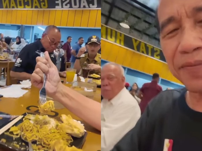 Jokowi makan di Gacoan