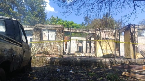 Kantor UPT Pembibitan Dinas Pertanian NTT di Kota Kupang, ludes terbakar, Kamis (2/5/2024).