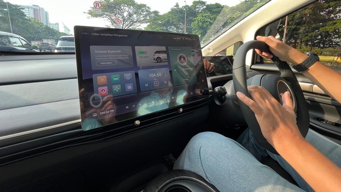 Layar entertainment Wuling Cloud EV