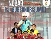 Gelar Nobar Indonesia Vs Irak di Pendopo Rumah Dinas, Pj Gubsu: Yok Ramaikan