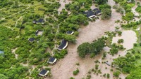 Potret Penginapan di Cagar Alam Maasai Mara Kenya Terendam Banjir