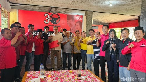 Pengurus Golkar Kabupaten Bima bertemu pengurus DPC PDIP membahas Pilbup Bima 2024, Rabu, (1/5/2024)