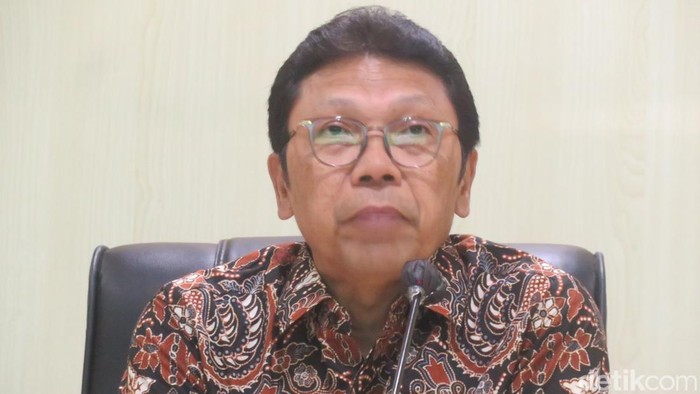 Penjabat (Pj) Wali Kota Jogja Singgih Raharjo di Kantor Wali Kota Jogja, Kamis (2/5/2024).