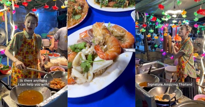 Bermulut Vulgar, Penjual Seafood Ini Viral Menarik Perhatian