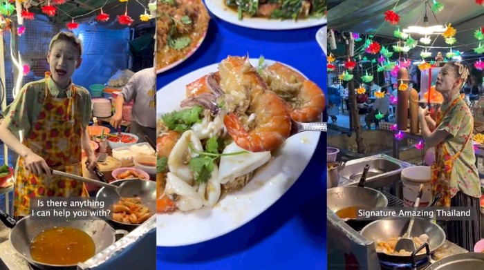 Bermulut Vulgar, Penjual Seafood Ini Viral Menarik Perhatian