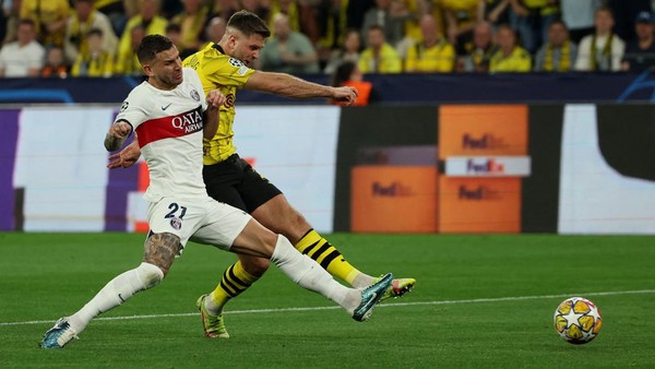 Potret Dortmund Tumbangkan PSG di Leg Pertama Semifinal Liga Champions