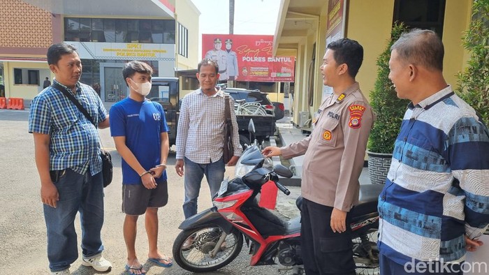 Pria Boyolali nekat mencuri motor di eks tempat kerjanya di Piyungan, Bantul. Foto diambil Kamis (2/5/2024).