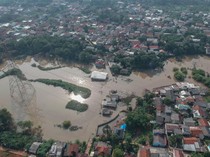 Foto Udara Banjir di Cipayung Depok, Sudah 5 Bulan Tak Kunjung Surut