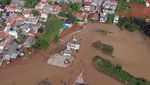 Foto Udara Banjir di Cipayung Depok, Sudah 5 Bulan Tak Kunjung Surut