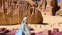 Titi Kamal singgah di AlUla, aslah satu destinasi wisata di Arab Saudi yang sedang menjadi favorit turis saat ini.