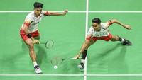 Di partai kedua, pasangan Indonesia Bagas/Fikri kalah oleh pasangan Korsel Kang/Seo dua gim langsung dengan kedudukan 15-21, 12-21. Hasil ini membuat skor Indonesia-Korsel menjadi 1-1.
