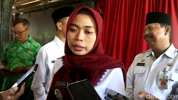 Bupati Demak Eistianah saat ditemui di Pendopo Kabupaten Demak, Jumat  (3/5/2024).