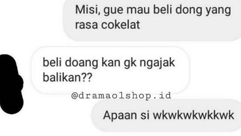 Waduh, waduh. Begini jadinya kalau beli barang di mantan. Foto: Instagram/dramaolshop.id