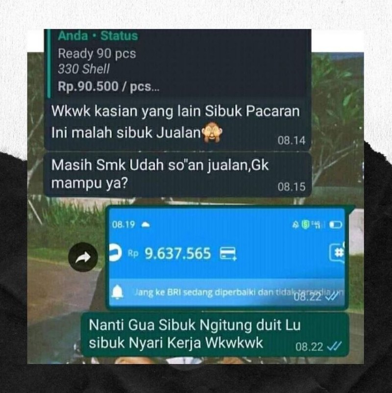 Khusus yang ini, penjual yang jadi rajanya, bukan customer! Sabar-sabar kalau ketemu penjual sombong berikut ini, hahaha.