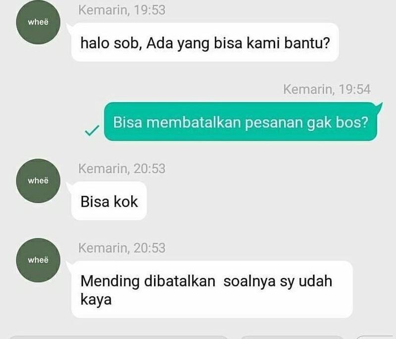 Khusus yang ini, penjual yang jadi rajanya, bukan customer! Sabar-sabar kalau ketemu penjual sombong berikut ini, hahaha.