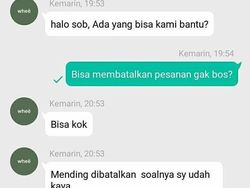 Chat Kocak Penjual Sombong dan Pelanggan, Ampun Deh