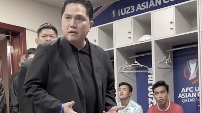Erick Thohir Bakar Semangat Timnas Indonesia U-23.