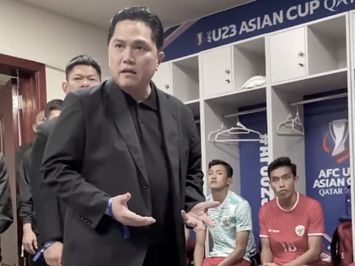 Erick Thohir Bakar Semangat Timnas Indonesia U-23.