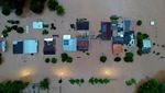 Foto Udara Banjir Rendam Permukiman Warga di Brasil