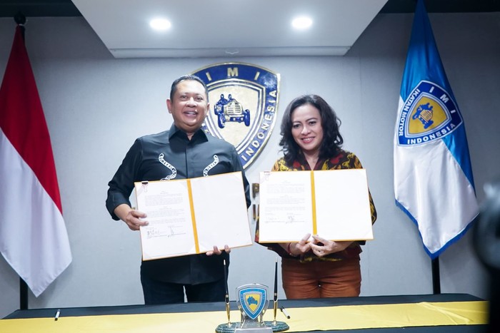Ketua Umum IMI Bamsoet Tandatangani Kerja Sama IMI dengan RS Premiere Bintaro di Bidang Layanan Kesehatan