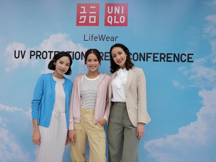 Konferensi Pers Uniqlo UV Protection di Senayan City, Jakarta Selatan.