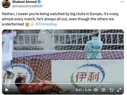 Netizen Gelontorkan Pujian untuk Penampilan Cemerlang Nathan