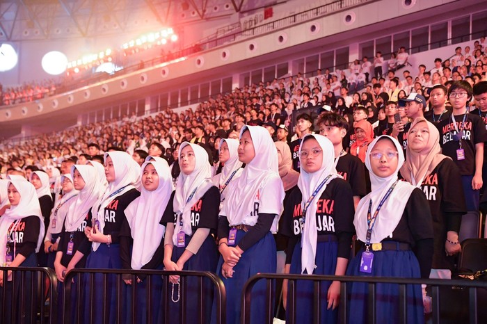 Puncak perayaan Hardiknas 2024 di Indonesia Arena GBK