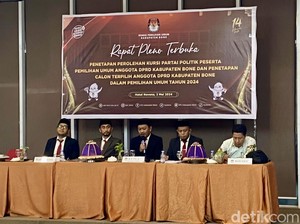 KPU Bone Tetapkan 45 Anggota DPRD Terpilih 2024-2029, Ini Daftar Lengkapnya