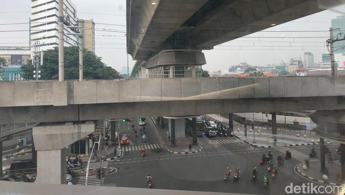 Suasana kawasan Blok M, Jakarta Selatan. (Gisella Previan Laoh/detikcom)