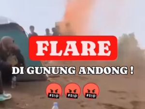 Viral Pendaki Gunung Andong Nyalakan Flare, Pengelola Akui Kecolongan