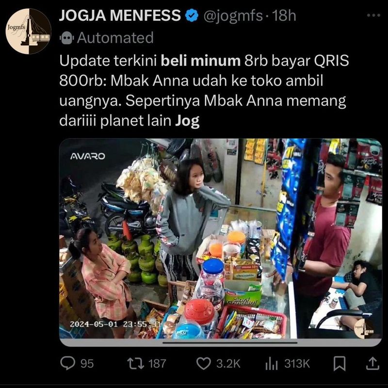 Bayar Minuman Rp 8.000 Jadi Rp 800.000, Pemilik Warung Ini Cari Pembelinya