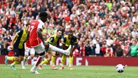 Gol Penalti Bawa Arsenal Ungguli Bournemouth 1-0 di Babak I