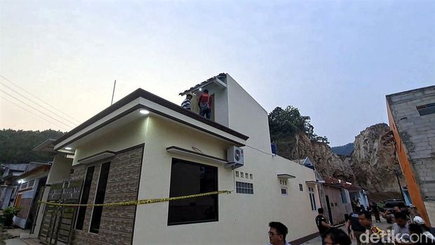 Lokasi pembunuhan pria di Sukabumi.
