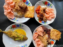 Nasi Uduk Betawi Bang Upen Punya 20 Lauk Sedap, Pesmol Ikan Wajib Dicoba!