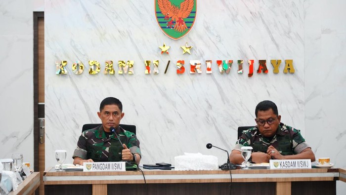 Pangdam II Sriwijaya menggelar Rakor dengan para Dansatgas TMMD