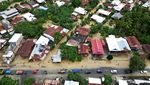 Potret Udara Ratusan Rumah di Sidrap Terendam Banjir