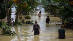 Potret Udara Ratusan Rumah di Sidrap Terendam Banjir