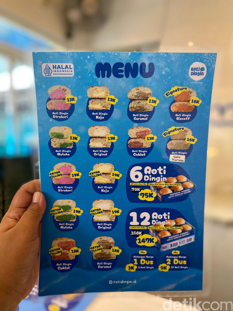 Roti Dingin di  Bandung
