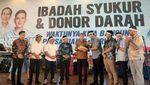 Donor Darah-Donasi untuk Palestina di Syukuran Kemenangan Prabowo-Gibran